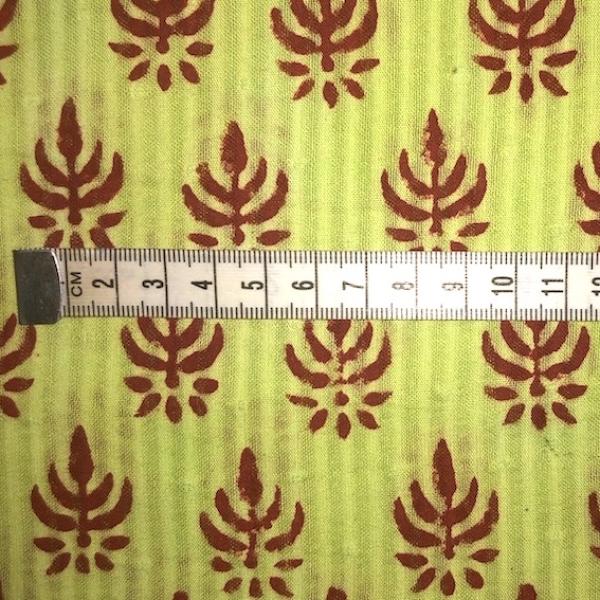 Hand Block Print aus Indien – GREEN PAISLEY